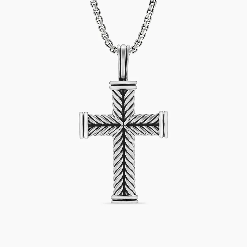 David Yurman Chevron Cross Pendant