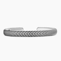David Yurman Chevron Cuff Bracelet in Sterling Silver