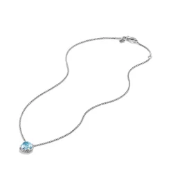 David Yurman Châtelaine® Pendant Necklace with Blue Topaz