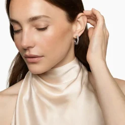 David Yurman Crossover Hoop Earrings