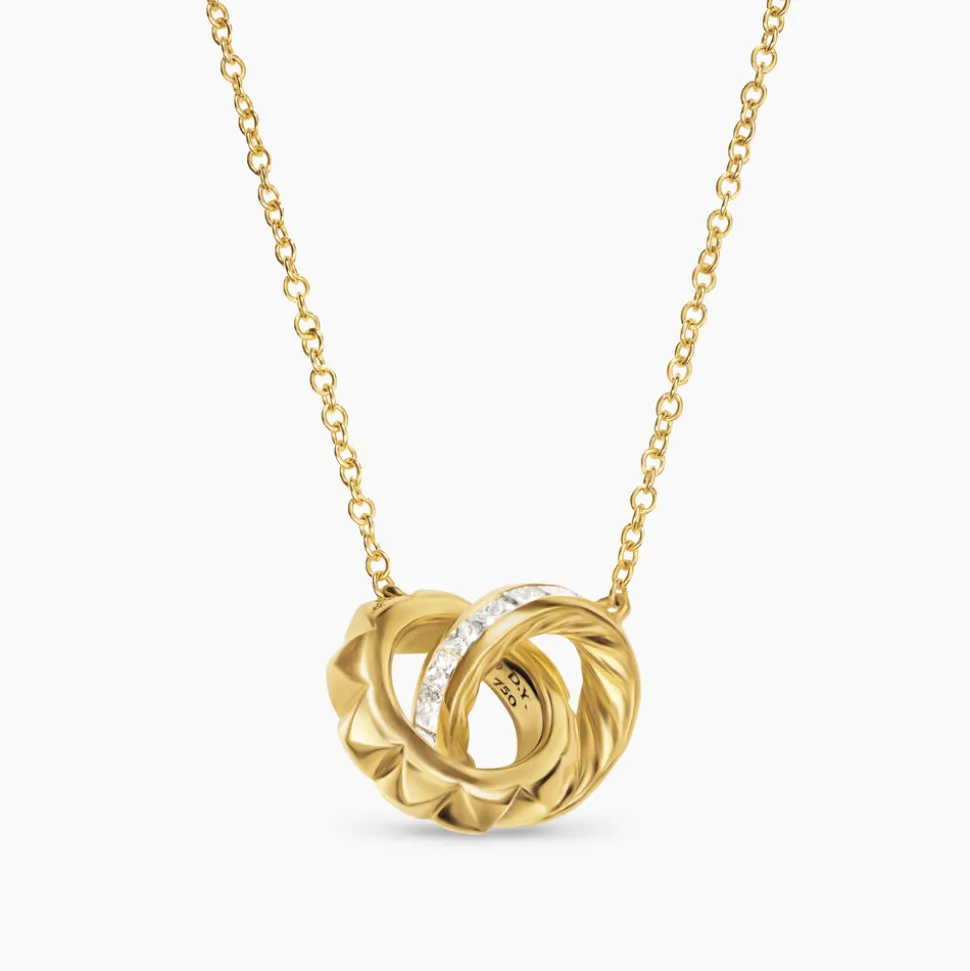 David Yurman Crossover Trio Chain Necklace