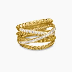 David Yurman Crossover Trio Six Row Ring