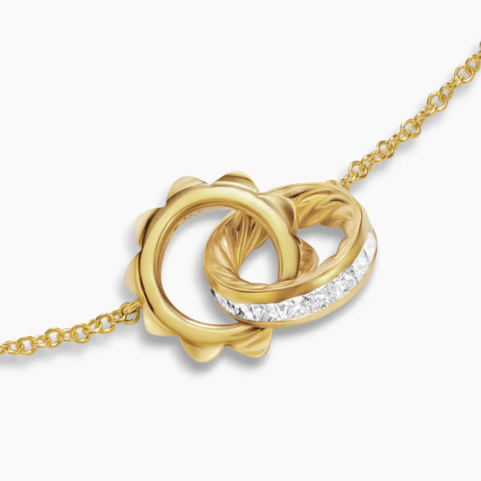 David Yurman Crossover Trio Chain Necklace