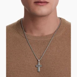 David Yurman Deco Cross Pendant