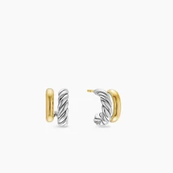 David Yurman DY Mercer® Double Hoop Huggie Earrings