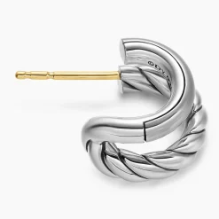 David Yurman DY Mercer® Double Hoop Huggie Earrings