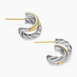 David Yurman DY Mercer® Double Hoop Huggie Earrings