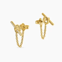 David Yurman DY Mercer® Petite Toggle Chain Stud Earrings