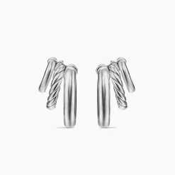 David Yurman DY Mercer® Three Row Hoop Earrings