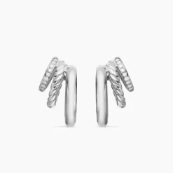 David Yurman DY Mercer® Three Row Hoop Earrings