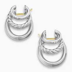 David Yurman DY Mercer® Three Row Hoop Earrings