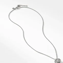 David Yurman Infinity Pendant Necklace with Diamonds