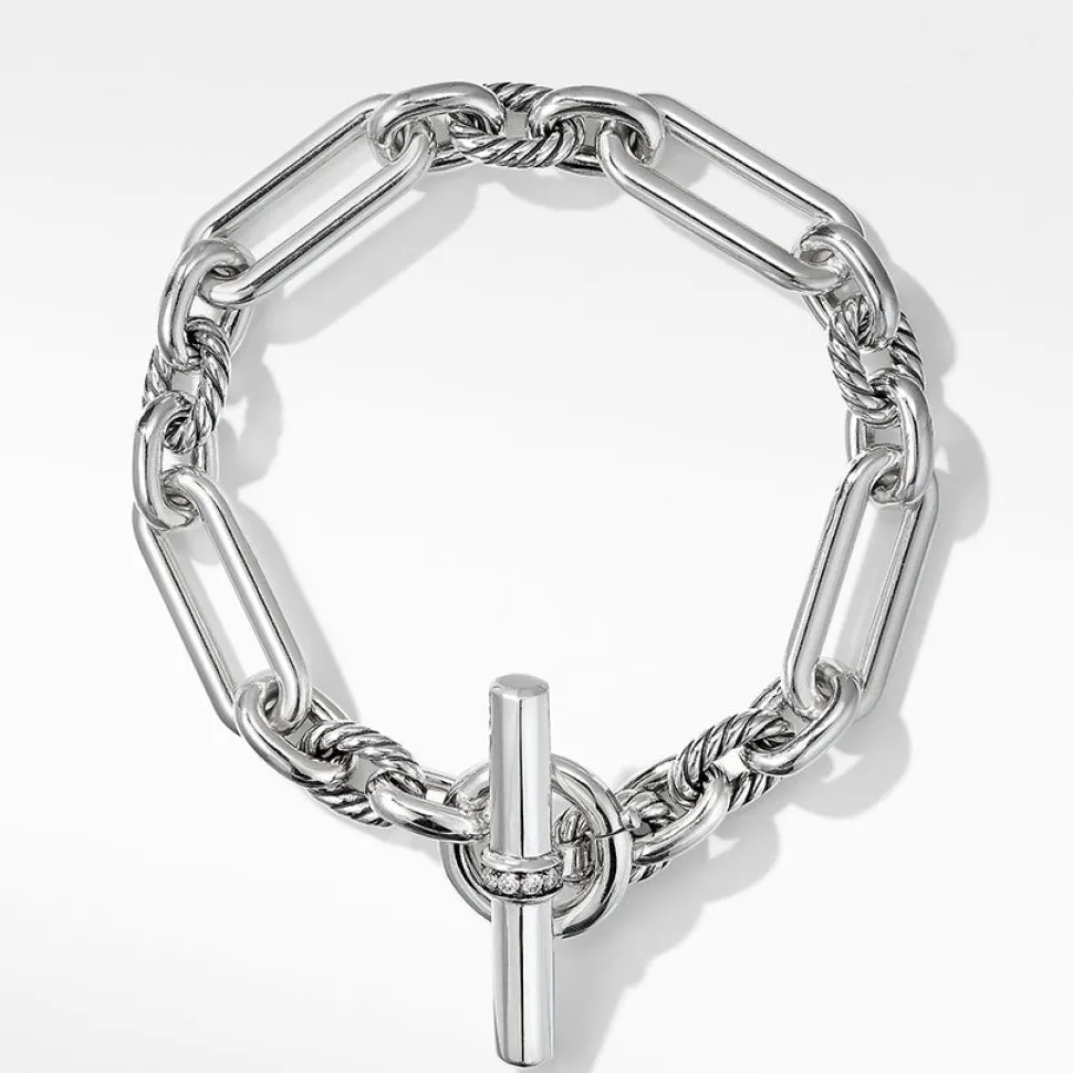 David Yurman Lexington Chain Bracelet with Diamonds