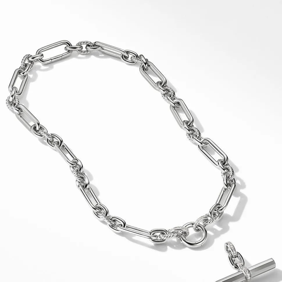David Yurman Lexington Chain Necklace with Diamonds