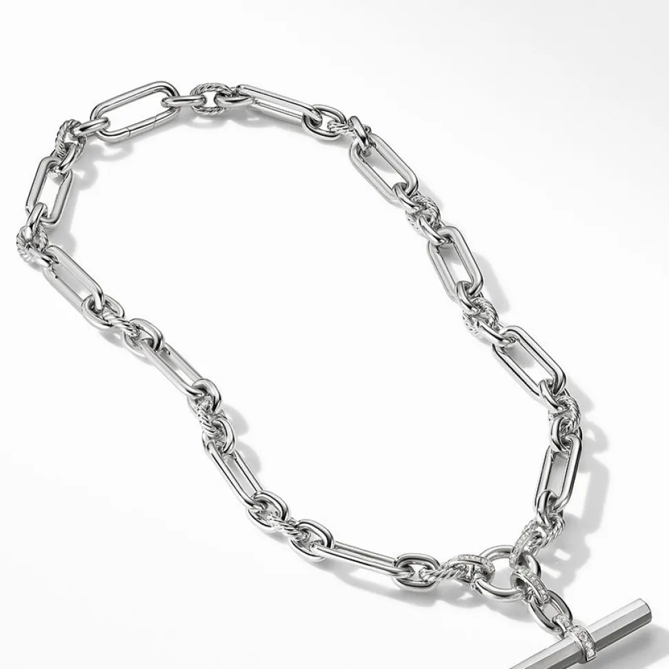 David Yurman Lexington Chain Necklace with Diamonds