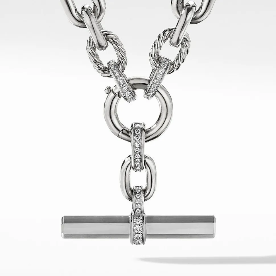 David Yurman Lexington Chain Necklace with Diamonds