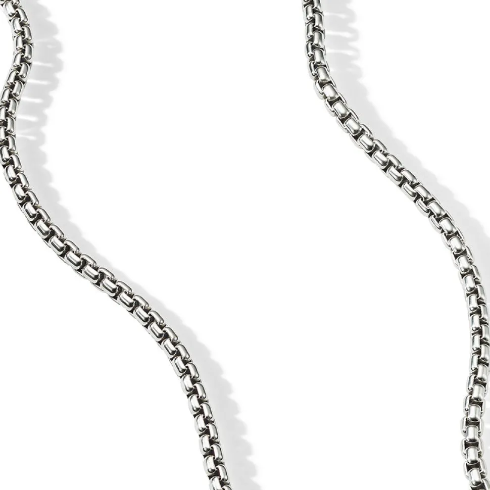 David Yurman Medium Box Chain Necklace with an Accent of 14ct Gold