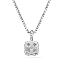 David Yurman Petite Albion Pendant Necklace with Morganite