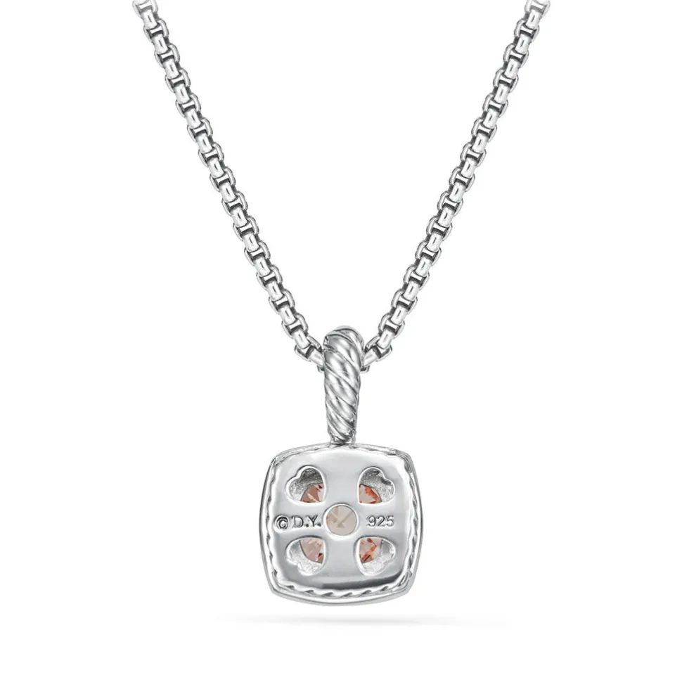 David Yurman Petite Albion Pendant Necklace with Morganite