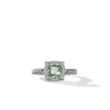 David Yurman Petite Chatelaine® Pavé Bezel Ring with Prasiolite and Diamonds