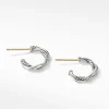 David Yurman Petite Infinity Huggie Hoop Earring with Pavé Diamonds