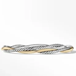David Yurman Petite Infinity Bracelet in Sterling Silver with 14ct Yellow Gold