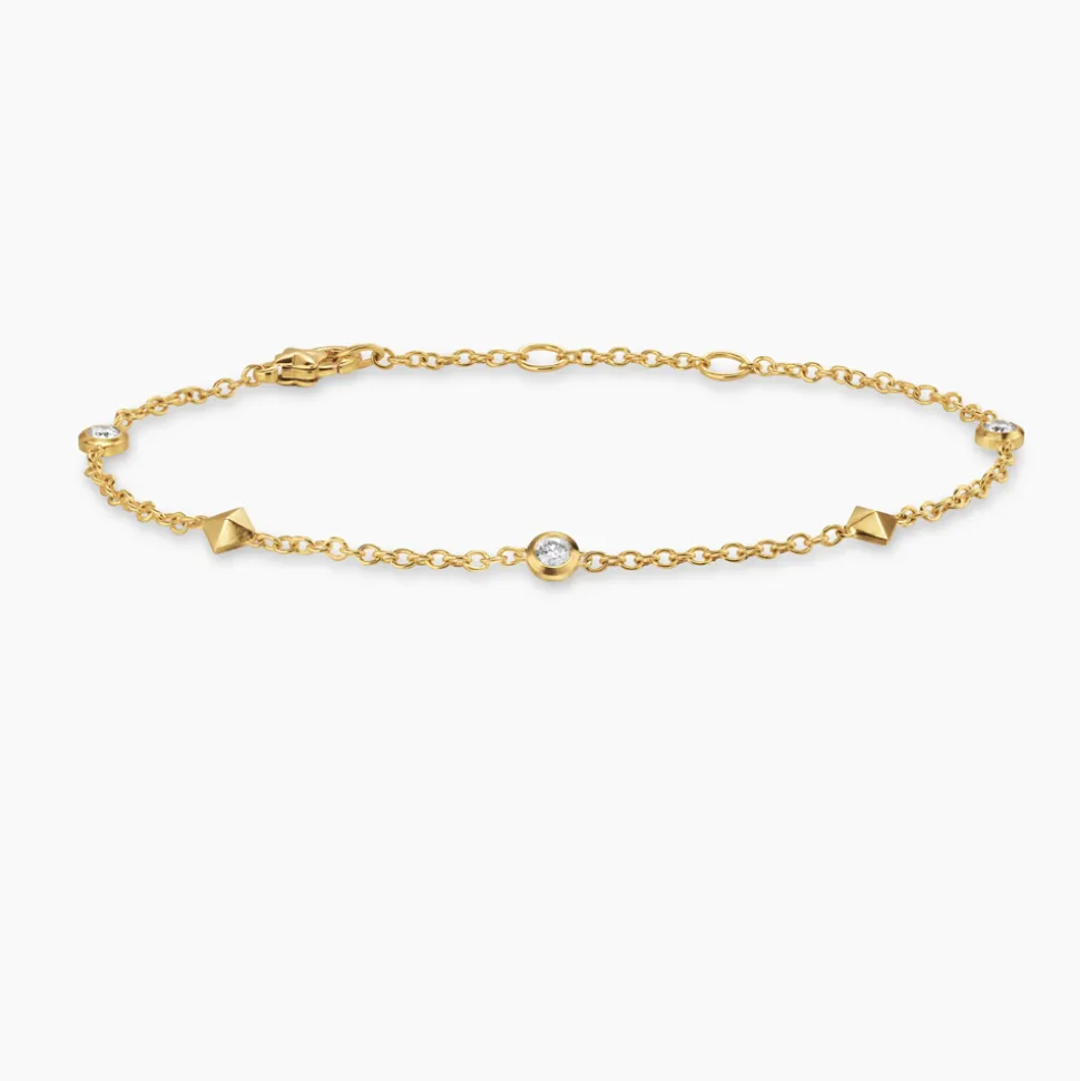David Yurman Petite Modern Renaissance Bracelet with 18ct Yellow Gold