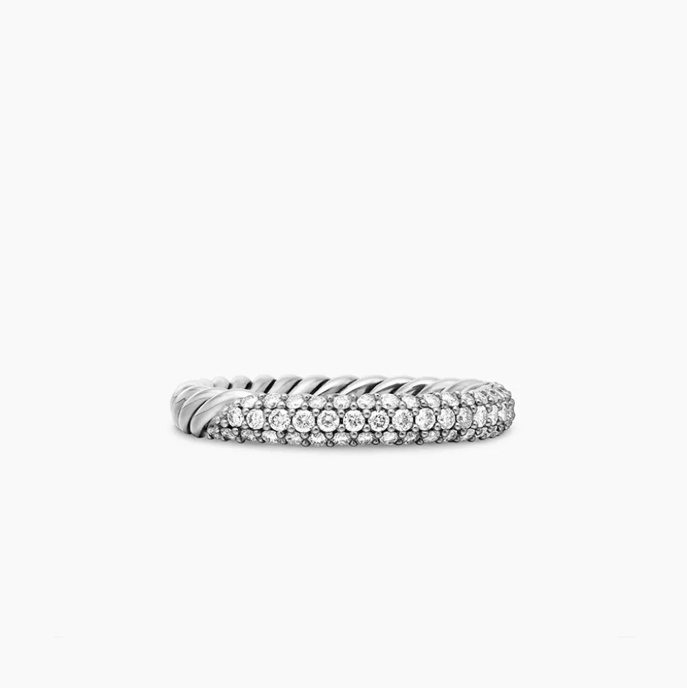 David Yurman Petite Pavé Stack Ring
