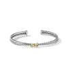 David Yurman Petite X Centre Station Bracelet with 18ct Yellow Gold
