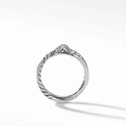 David Yurman Petite X Ring with Pavé Diamonds