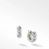 David Yurman Sculpted Cable Hoop Earrings in Sterling Silver