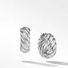 David Yurman Sculpted Cable Hoop Earrings in Sterling Silver