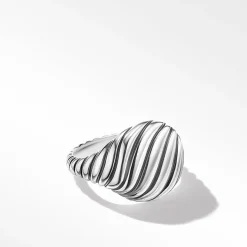 David Yurman Sculpted Cable Pinky Ring in Sterling Silver