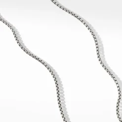 David Yurman Small Box Chain Necklace with an Accent of 14ct Gold