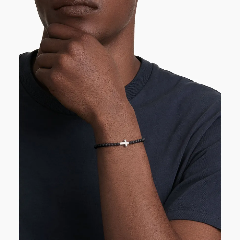 David Yurman Spiritual Beads Cross Station Bracelet