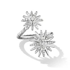 David Yurman Starburst Bypass Ring with Pavé Diamonds