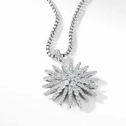 David Yurman Starburst Pendant with Pavé Diamonds