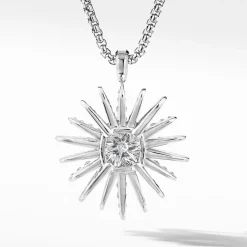 David Yurman Starburst Pendant with Pavé Diamonds