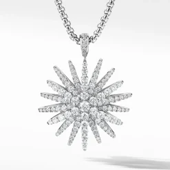 David Yurman Starburst Pendant with Pavé Diamonds