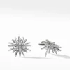 David Yurman Starburst Stud Earrings with Pavé Diamonds