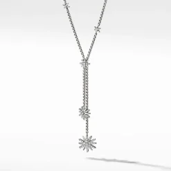 David Yurman Starburst Y Necklace with Diamonds
