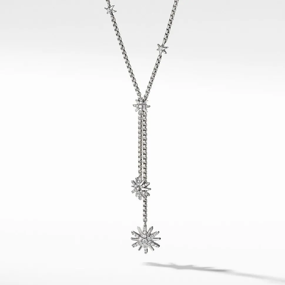 David Yurman Starburst Y Necklace with Diamonds
