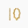 David Yurman Stax Zig Zag Hoop Earrings