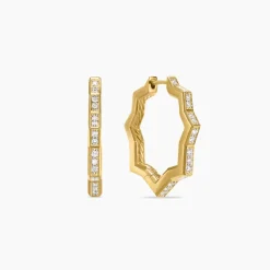 David Yurman Stax Zig Zag Hoop Earrings