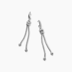 David Yurman Stax Zig Zag Chain Drop Earrings