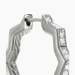 David Yurman Stax Zig Zag Hoop Earrings