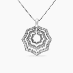 David Yurman Stax Zig Zag Pendant Necklace