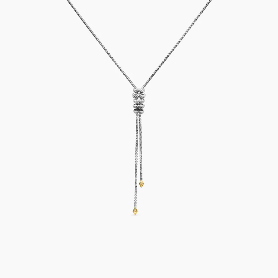 David Yurman Stax Zig Zag Y Necklace