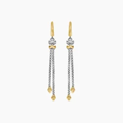 David Yurman Stax Zig Zag Chain Drop Earrings