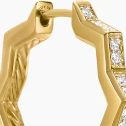 David Yurman Stax Zig Zag Hoop Earrings